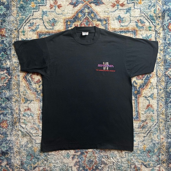 Vintage Star Trek VI Logo T-shirt Size XL - Picture 1 of 5